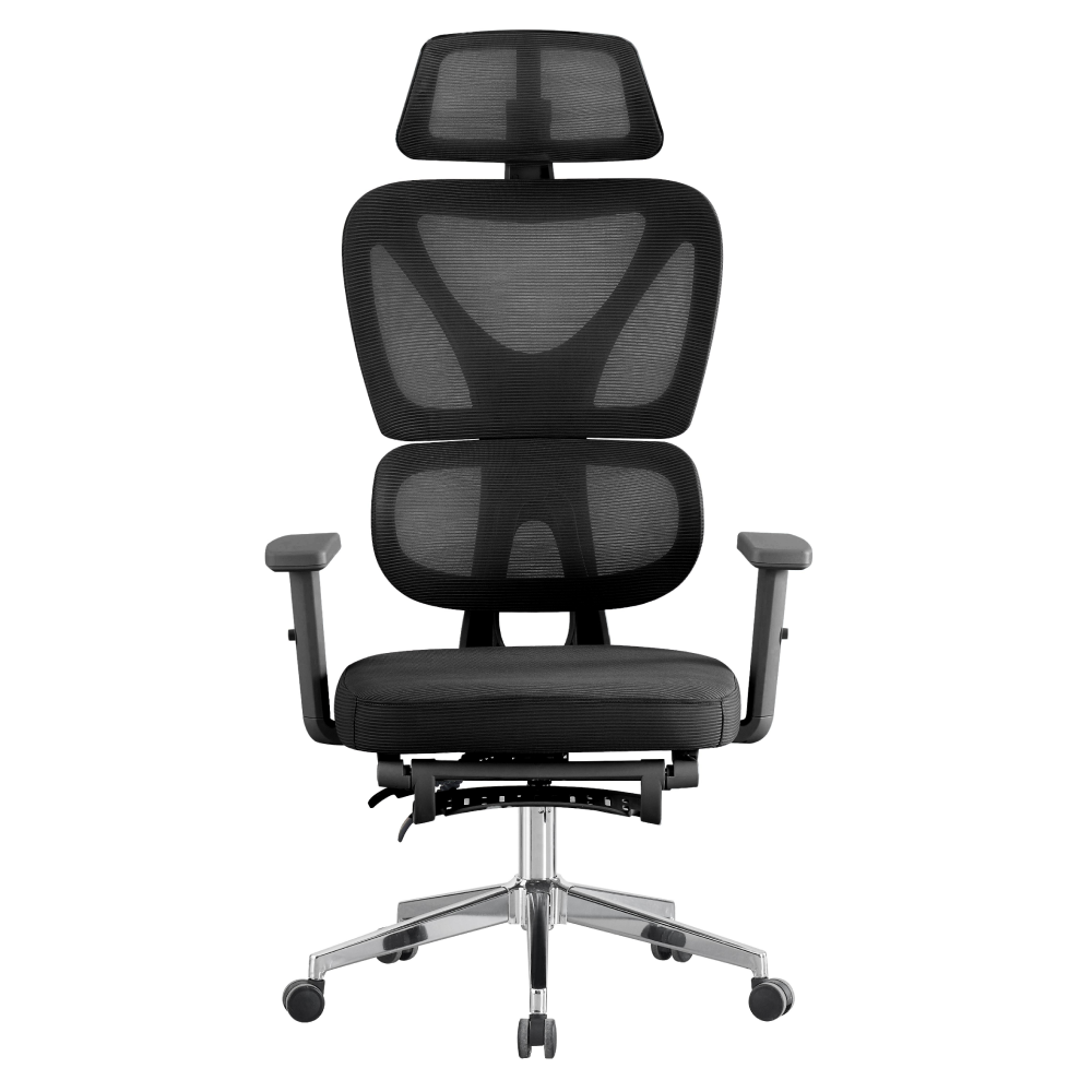 Kancelárske kreslo, čierna/chróm, DEMOS