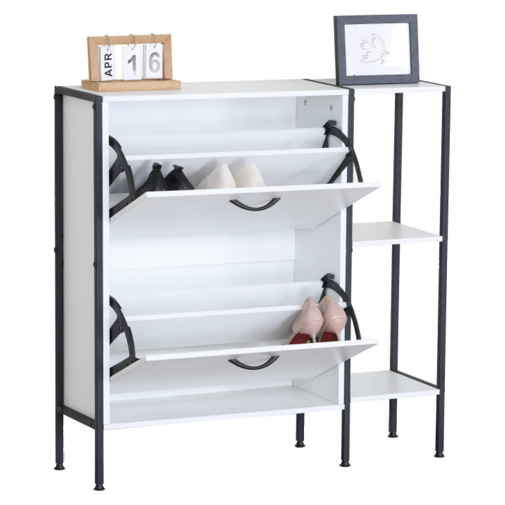 Cipősszekrény, fehér, SOVIO Cipősszekrény, fehér, SOVIO