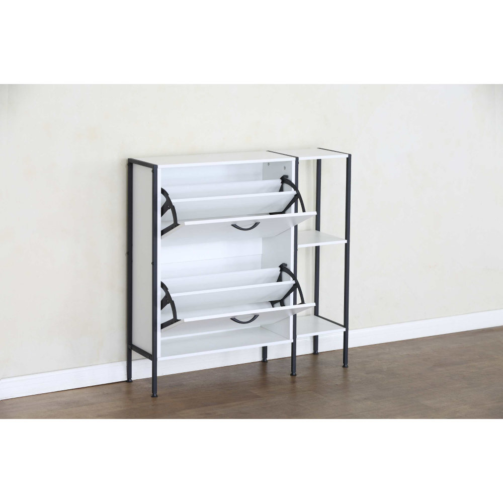 Cipősszekrény, fehér, SOVIO Cipősszekrény, fehér, SOVIO