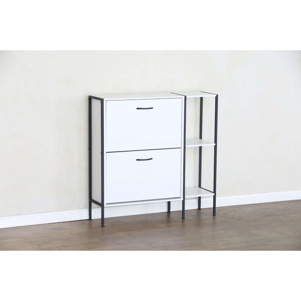 Cipősszekrény, fehér, SOVIO Cipősszekrény, fehér, SOVIO