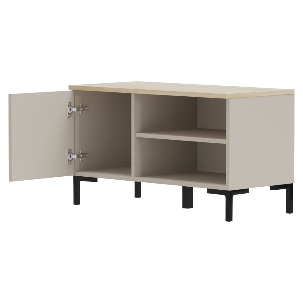 Botník, sivohnedá Taupe/dub silverjack, DOMCA 1D