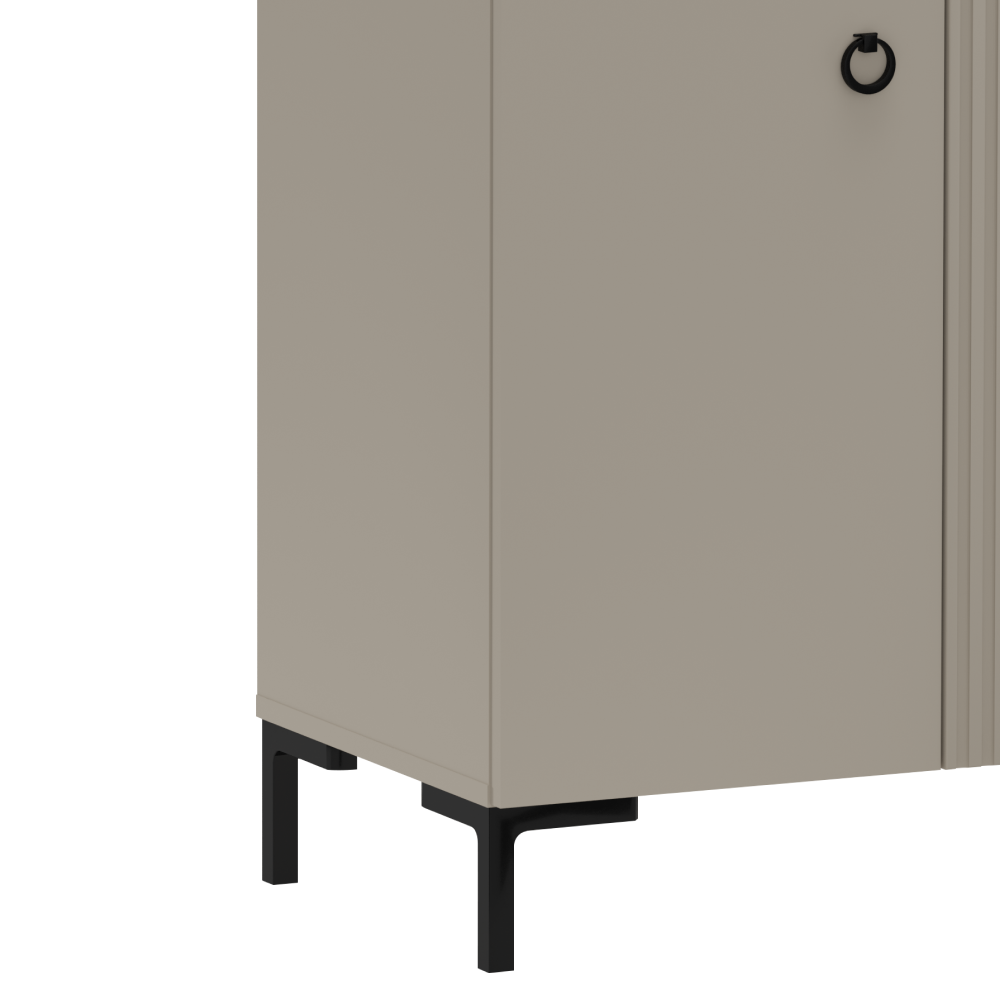 Komoda, sivohnedá Taupe/dub silverjack, DOMCA 2D1S