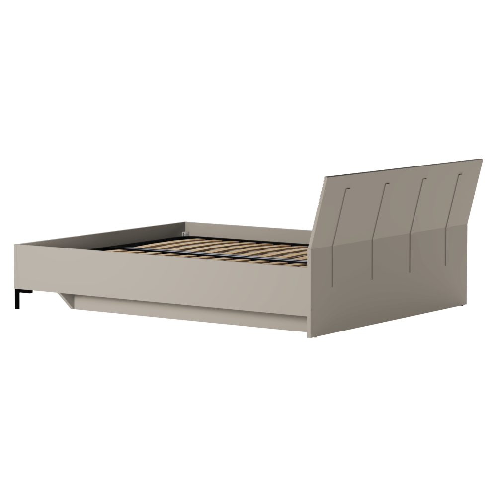 Manželská posteľ, 160x200, sivohnedá Taupe, DOMCA