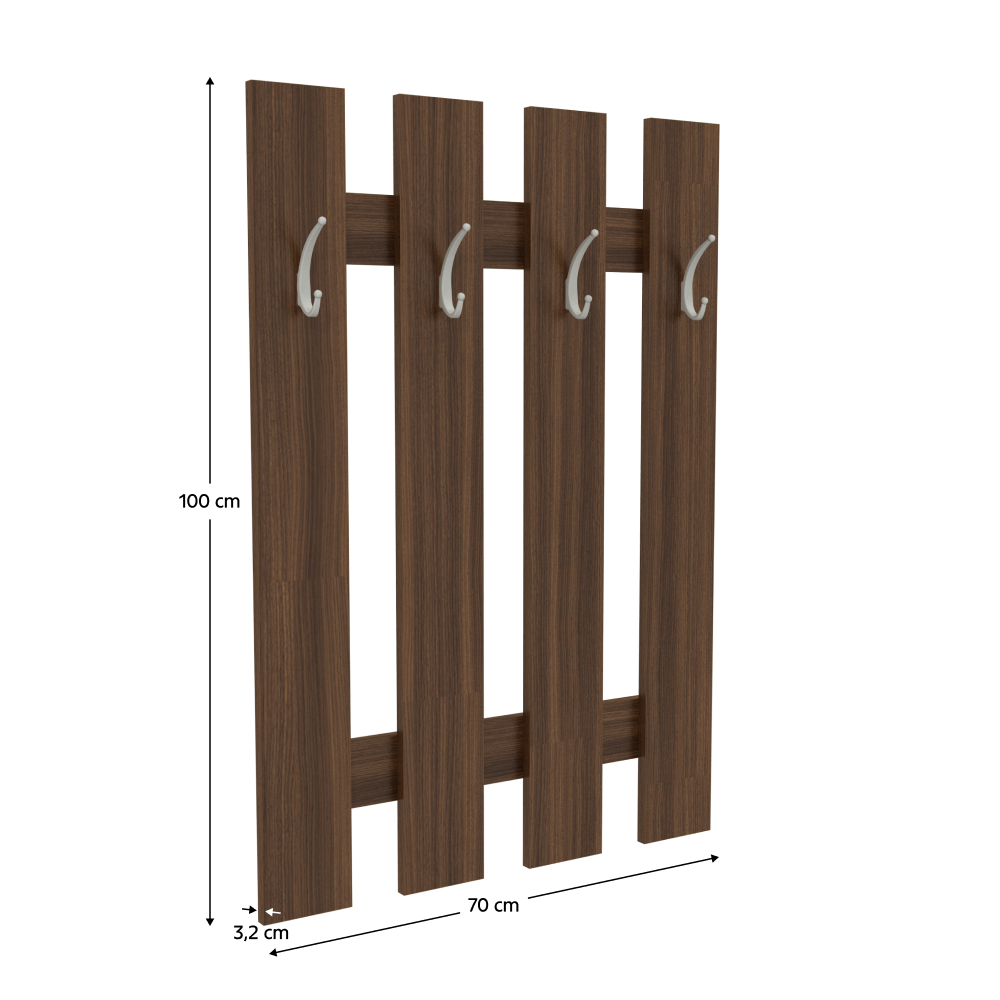 Vešiaková stena, orech tabacco, KORADO NEW KV11