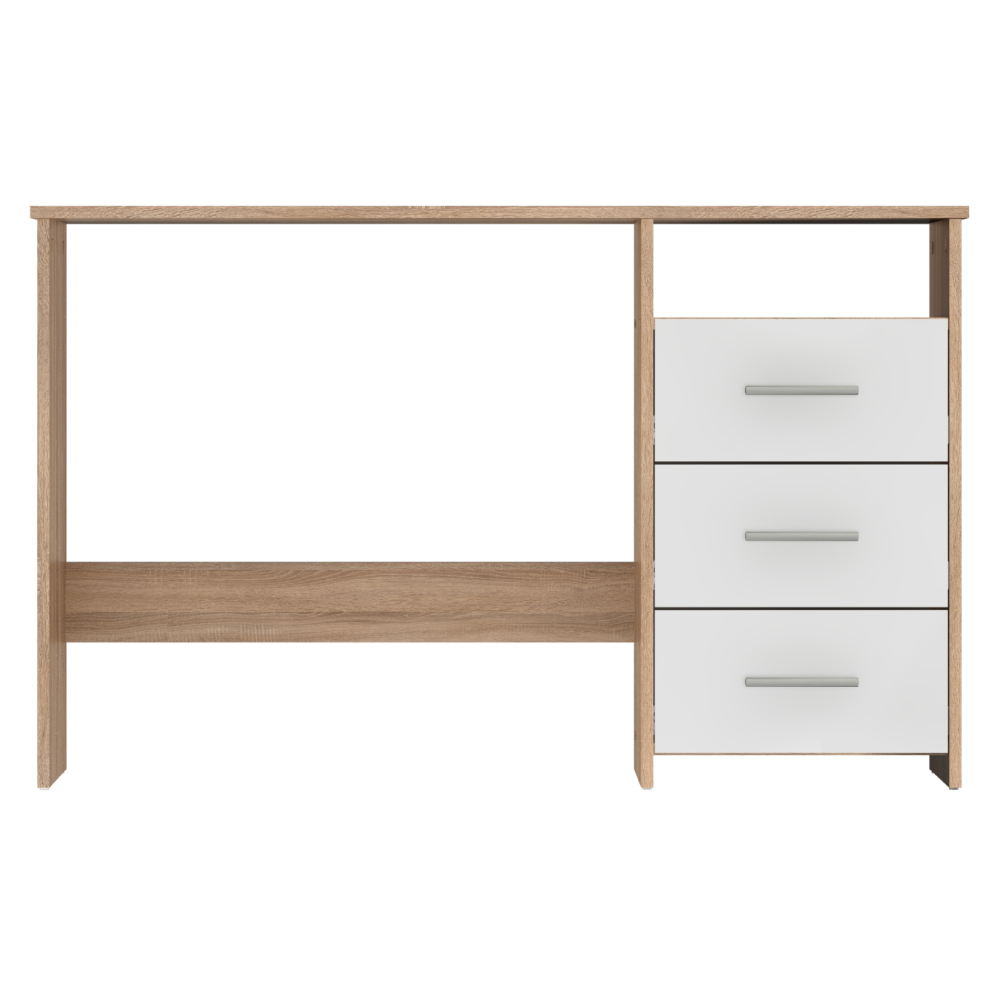 Számítógépasztal, sonoma tölgyfa/fehér, LARISTOTE NEW