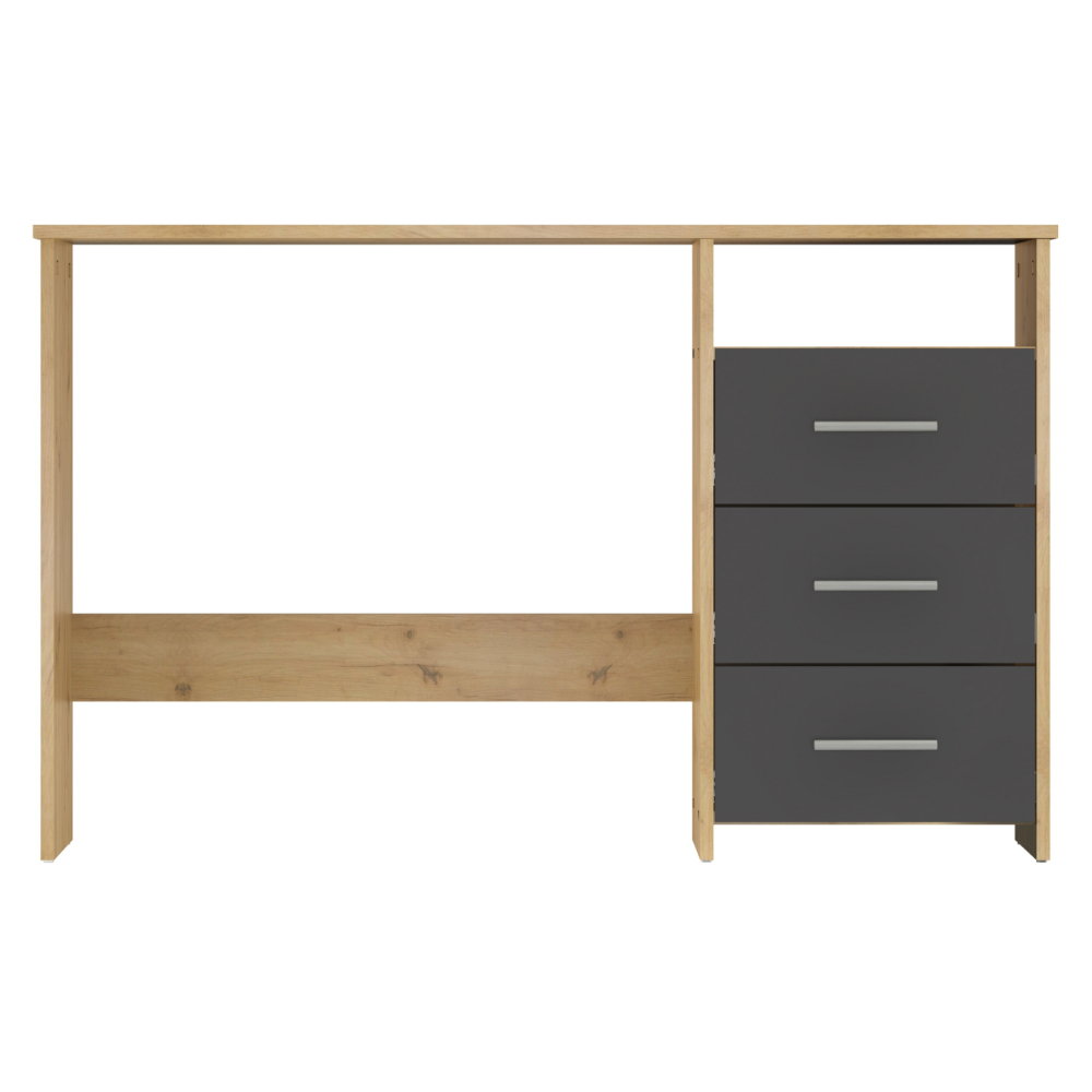 PC stôl, dub artisan/grafit, LARISTOTE NEW