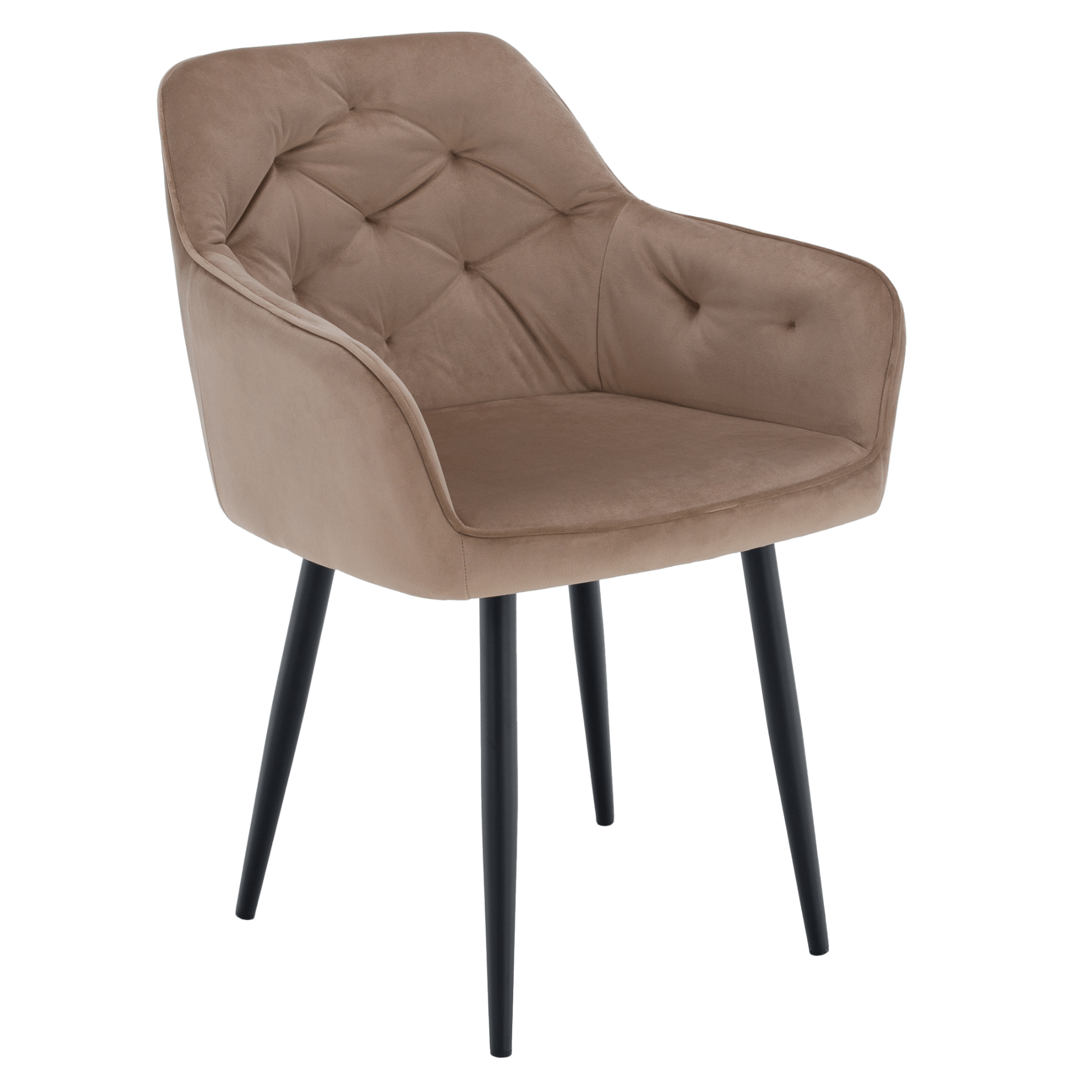 Designové křeslo, světle hnědá Velvet látka, VERIO RP1, rozbalené zboží