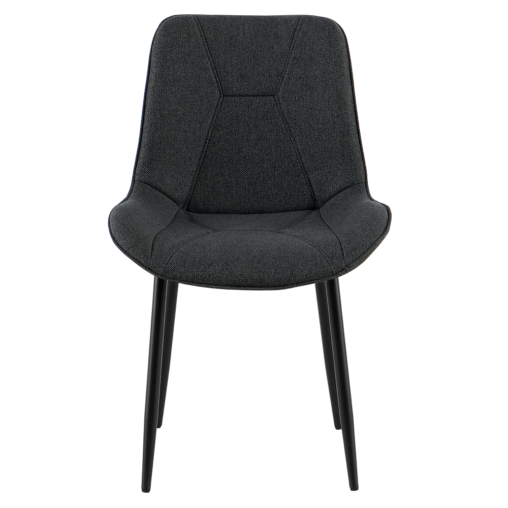 Jedálenská stolička, tmavosivá/čierna, DELTA