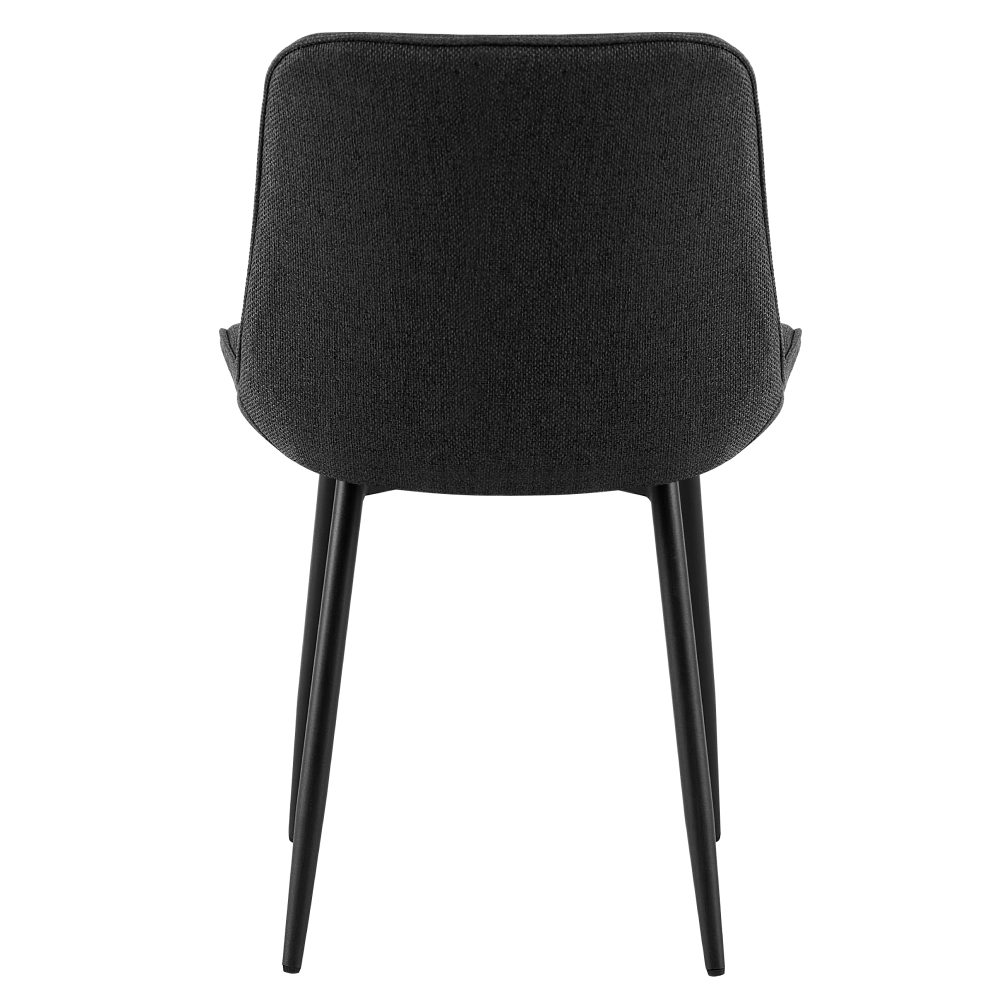 Jedálenská stolička, tmavosivá/čierna, DELTA