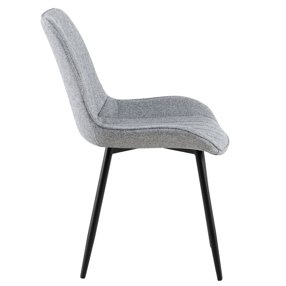 Jedálenská stolička, svetlosivá/čierna, ZAJRA