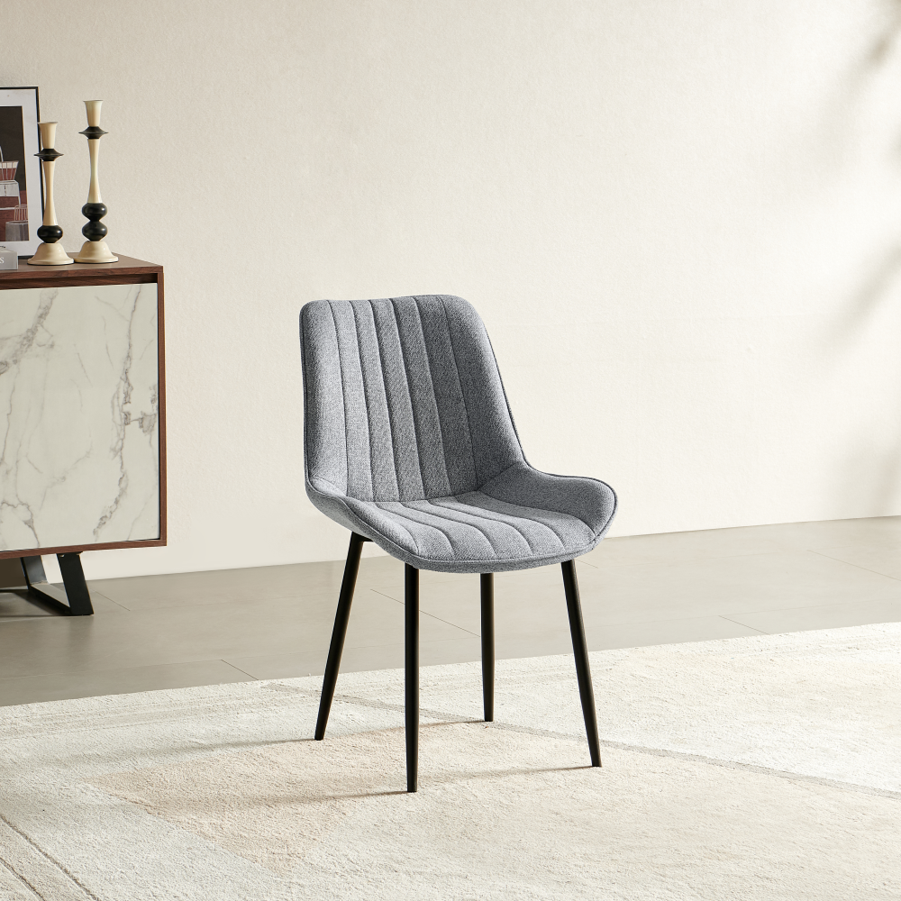 Jedálenská stolička, svetlosivá/čierna, ZAJRA