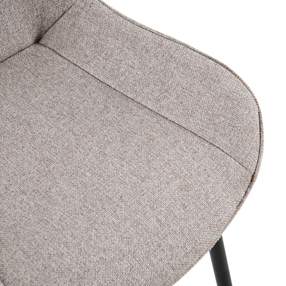 Jedálenská stolička, béžová/čierna, ALIA