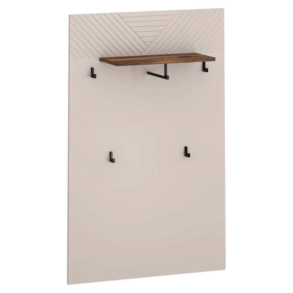 Vešiakový panel 80, kašmír/dub castello, EYCO