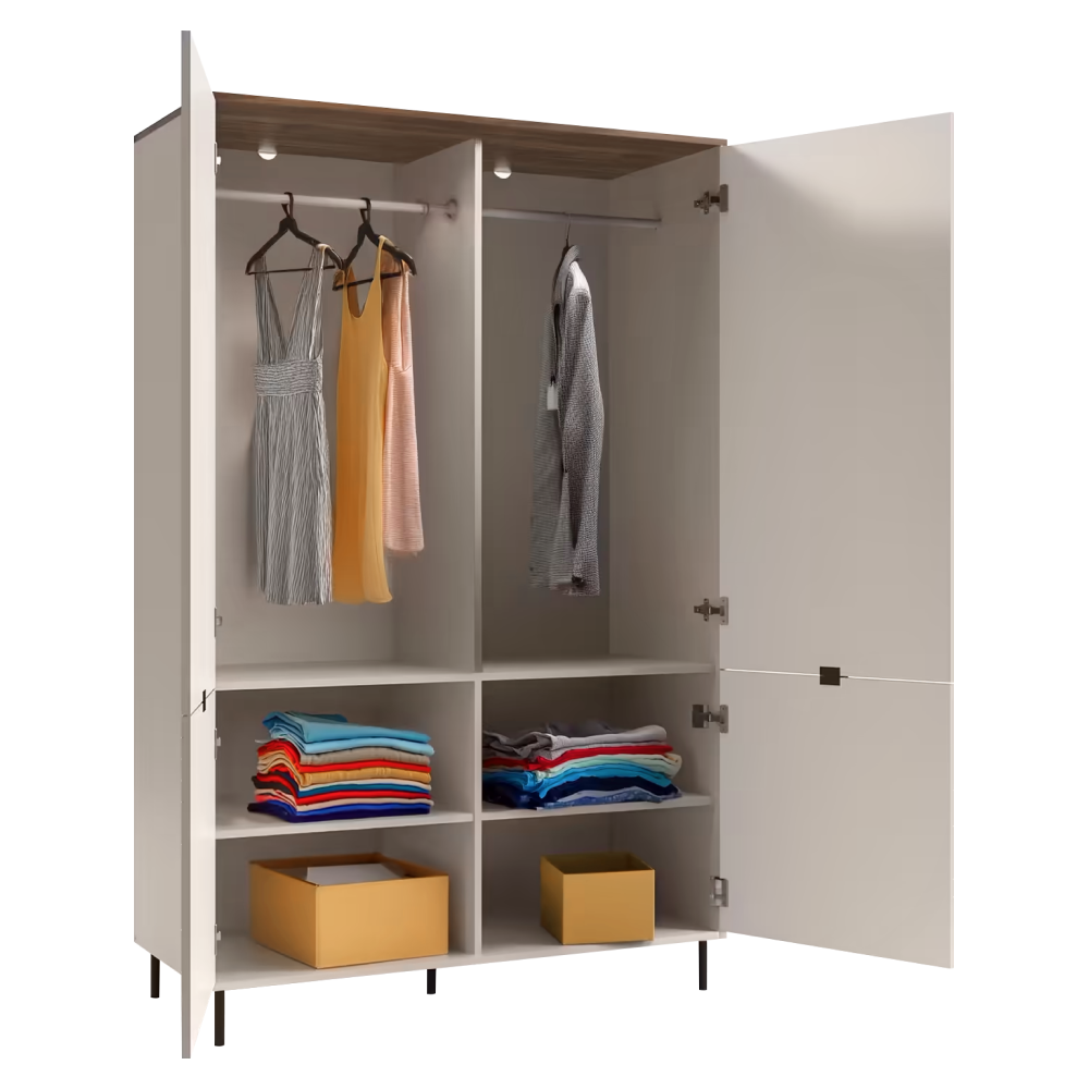 Skriňa, kašmír/dub castello, EYCO 4D