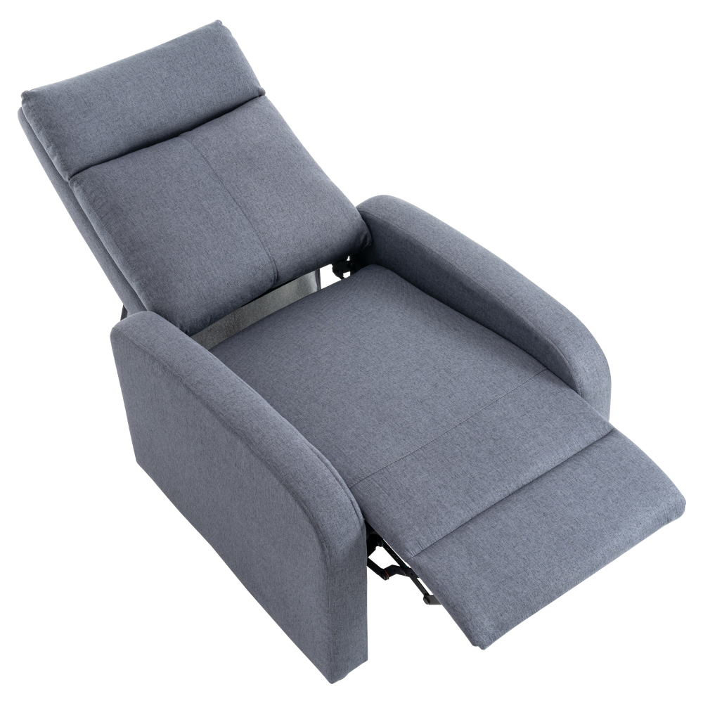 Relaxačné kreslo, sivá, KRESO NEW