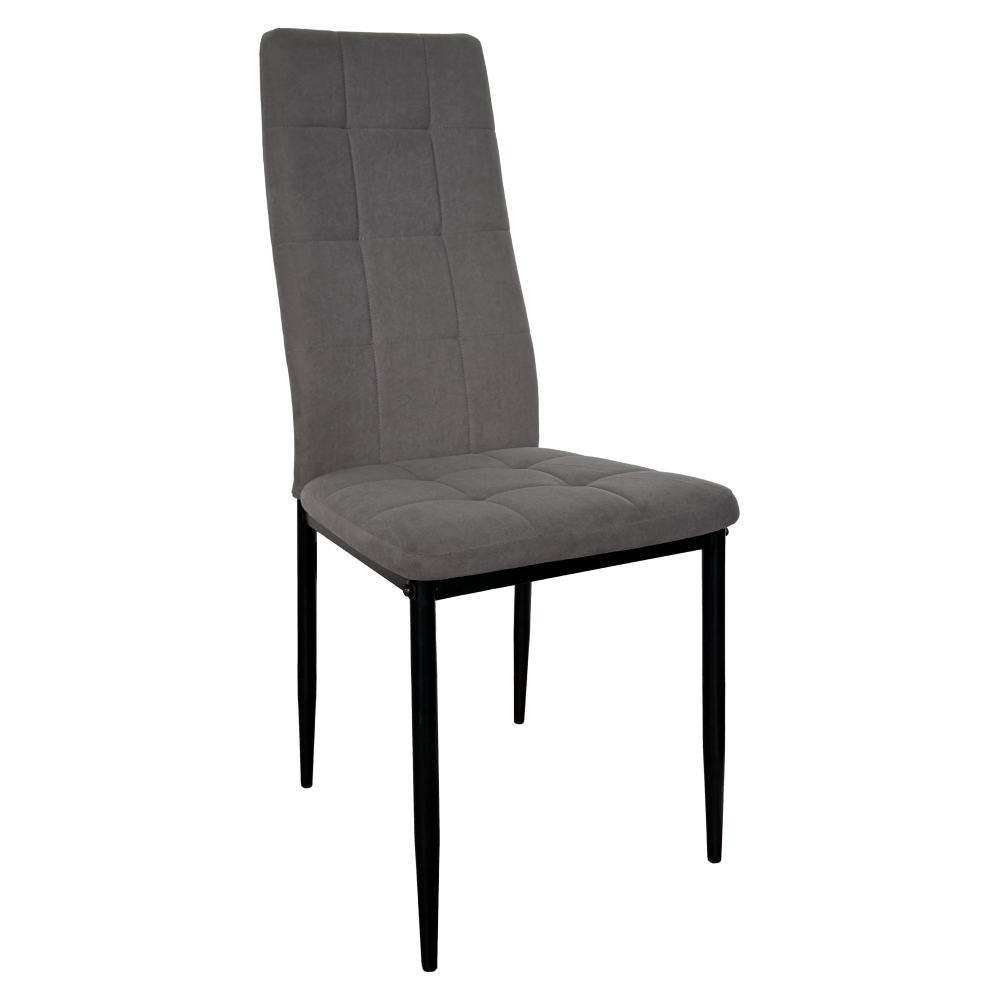 Jedálenská stolička, sivá/čierna, KALISTA