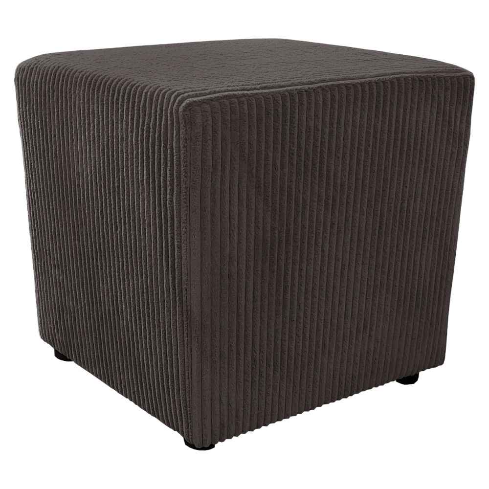 Taburet, látka Lincoln, hnedá, REGORY