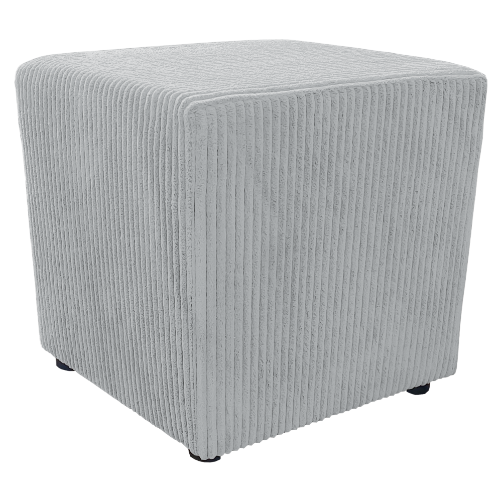 Taburet, látka Lincoln, světle šedá, REGORY