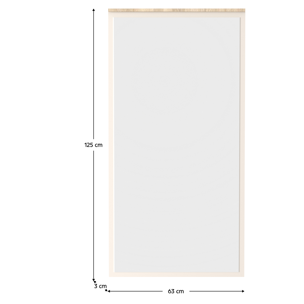 Zrkadlo, dub sonoma/kašmír, VERTIO LUS63