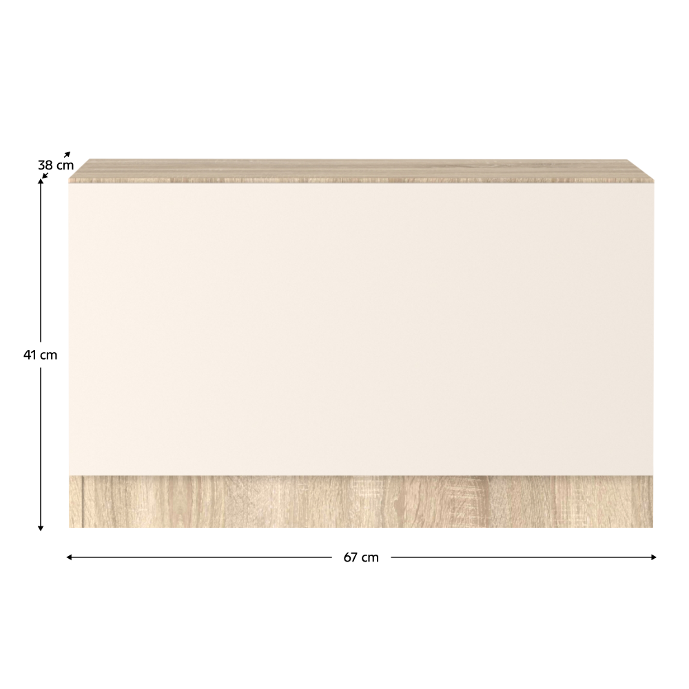 Botník, dub sonoma/kašmír, VERTIO KOM1K