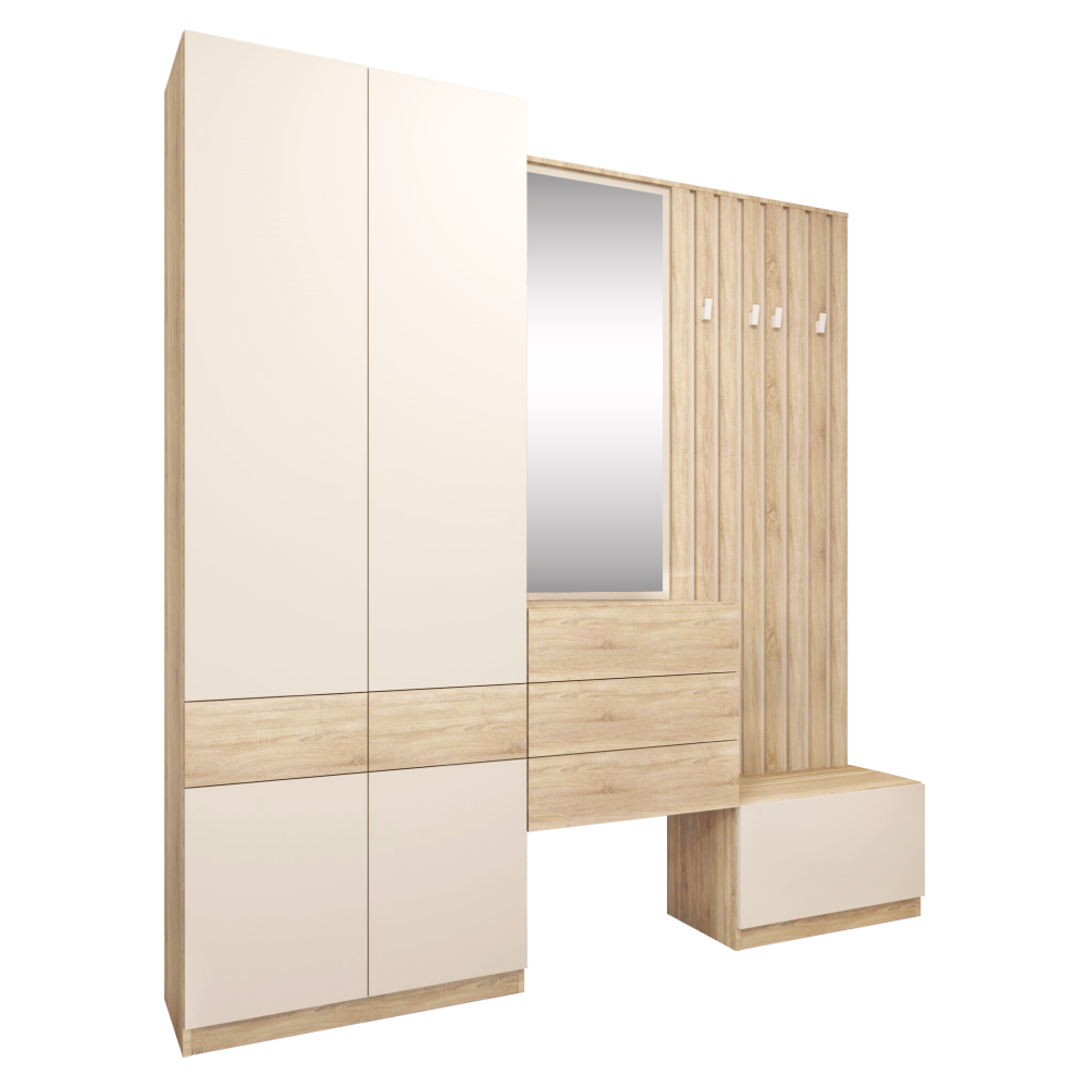 Botník, dub sonoma/kašmír, VERTIO KOM1K