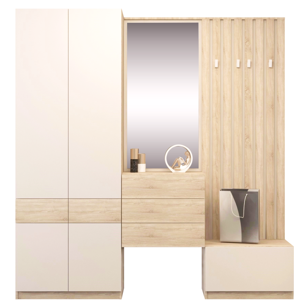 Skriňa, dub sonoma/kašmír, VERTIO SZF4D2S