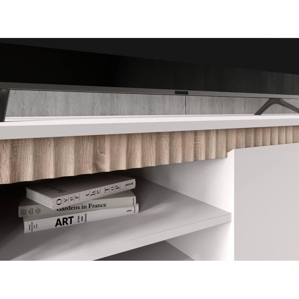 TV stolík, kašmír/dub sonoma, LONGY RTV2K2So