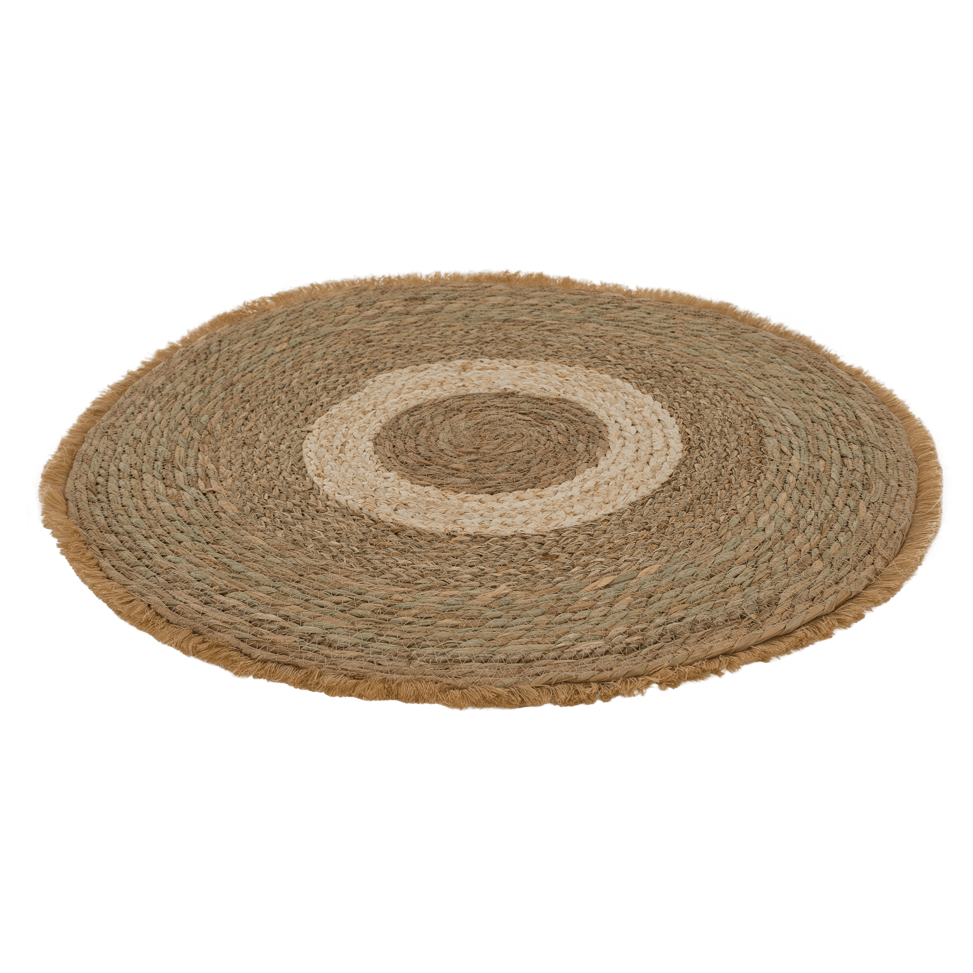 Okrúhly koberec, prírodná, morská tráva, 80 cm, FERNO