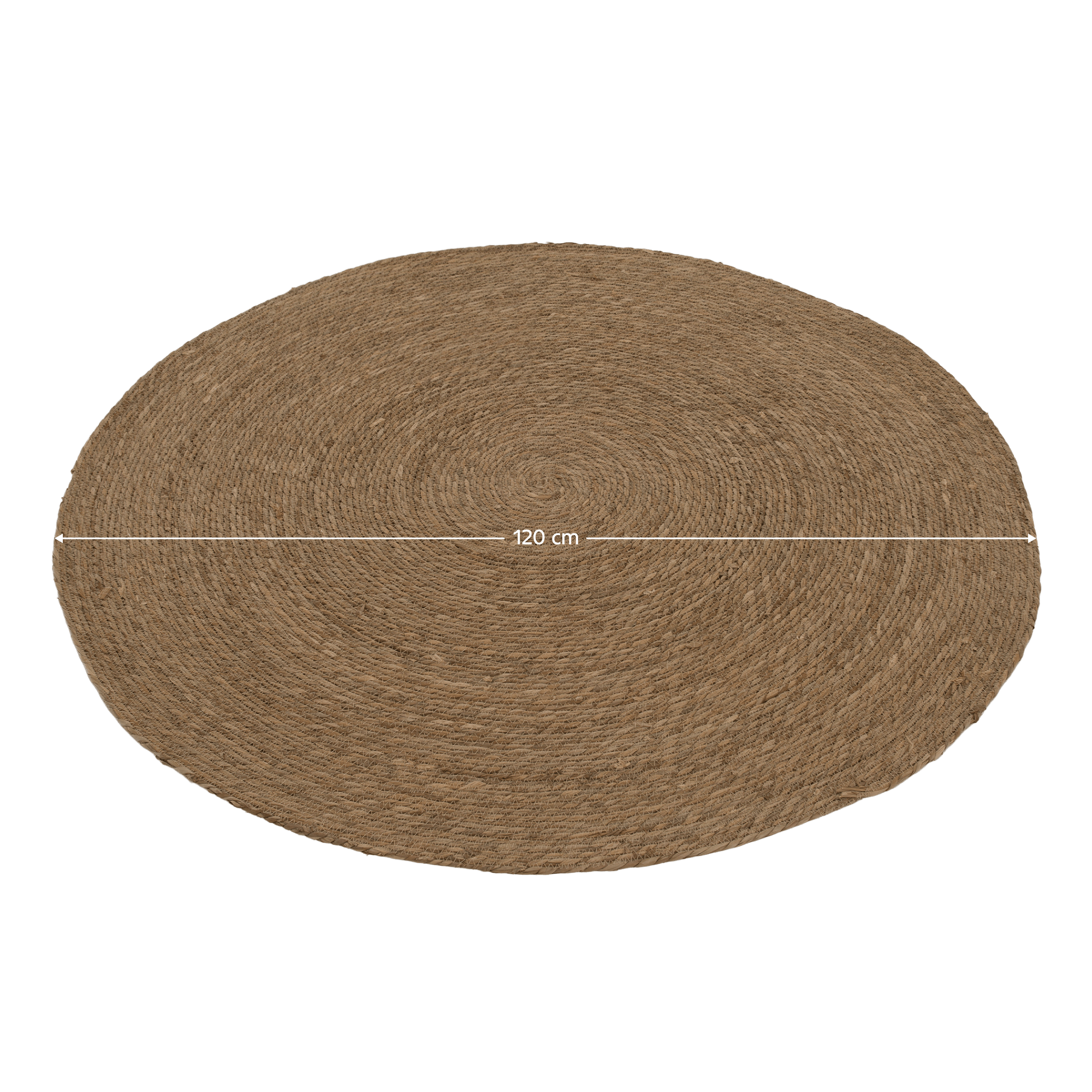 Okrúhly koberec, prírodná, morská tráva, 120 cm, ULAND