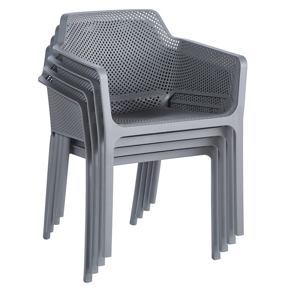 Stohovateľné kreslo, sivá, LAVTON