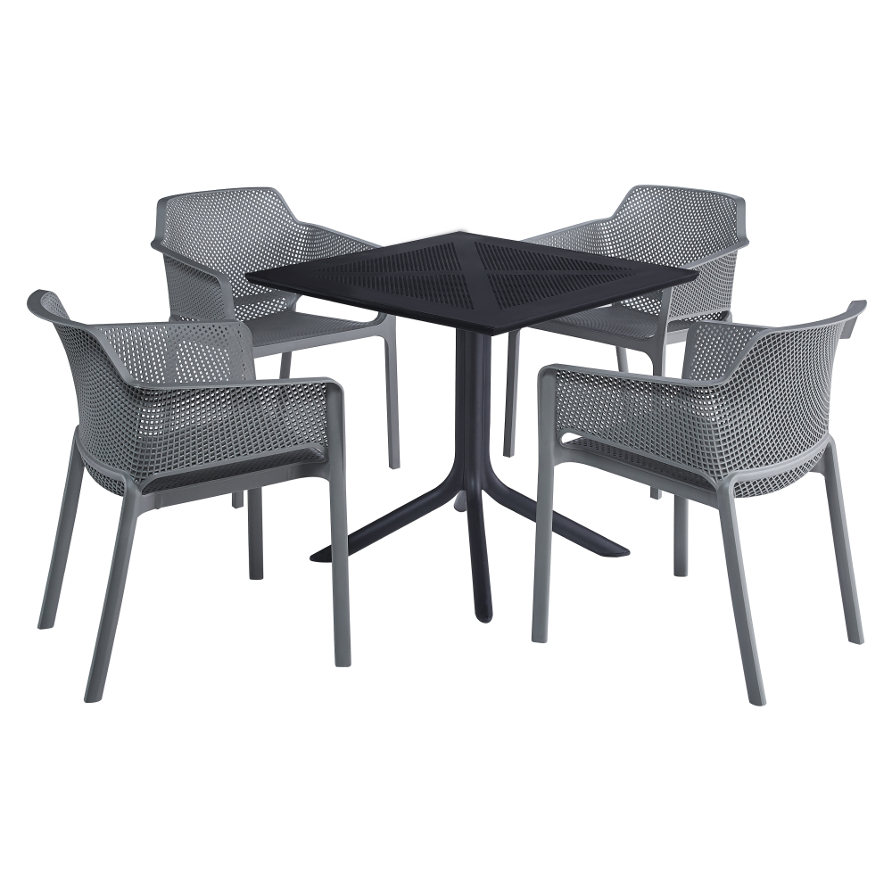 Stohovateľné kreslo, sivá, LAVTON