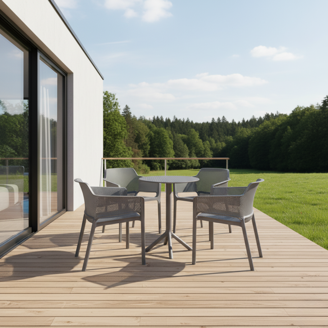 Stohovateľné kreslo, sivá, LAVTON