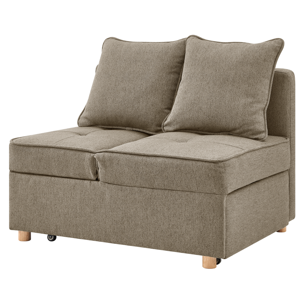 Rozkládací pohovka, béžovohnědá, OSVALDO