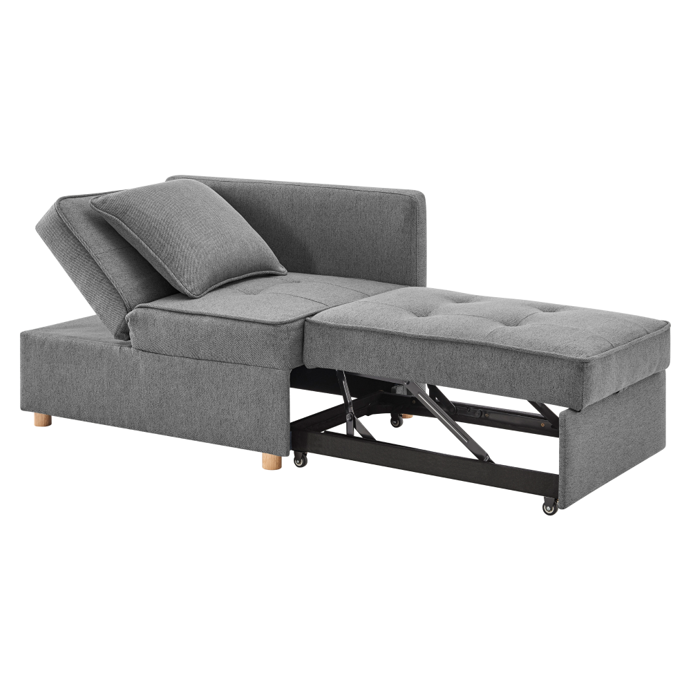 Rozkladacia pohovka, sivá, OSVALDO