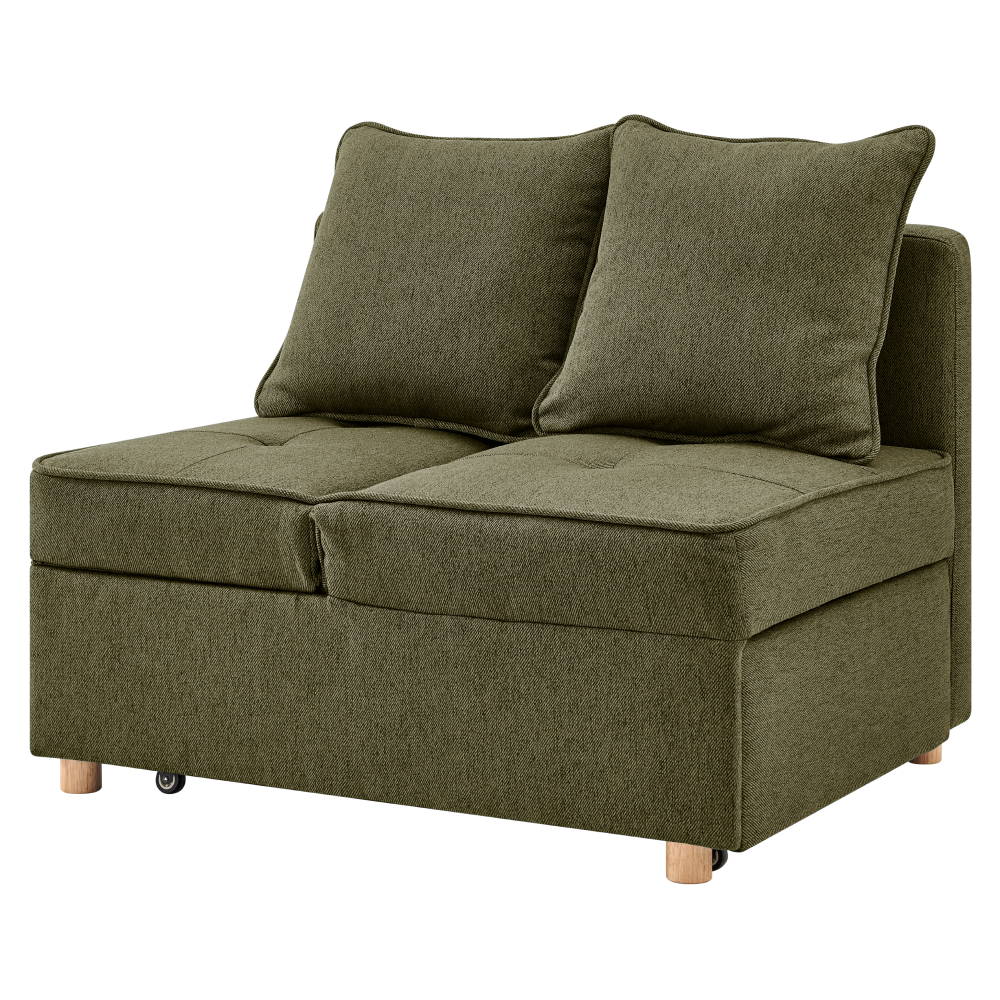 Rozkládací pohovka, zelená, OSVALDO