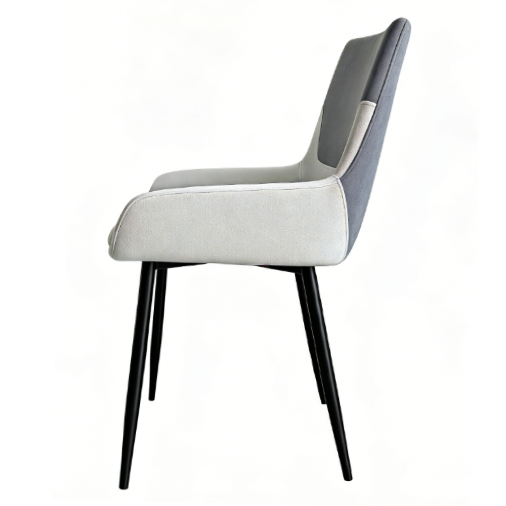 Jedálenská stolička, tmavosivá/svetlosivá/čierna, ADRINA