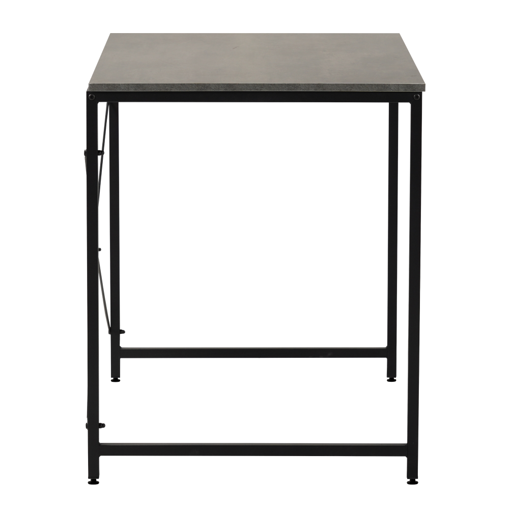 Písací stôl, betón/čierna, 90x60 cm, MELLORA