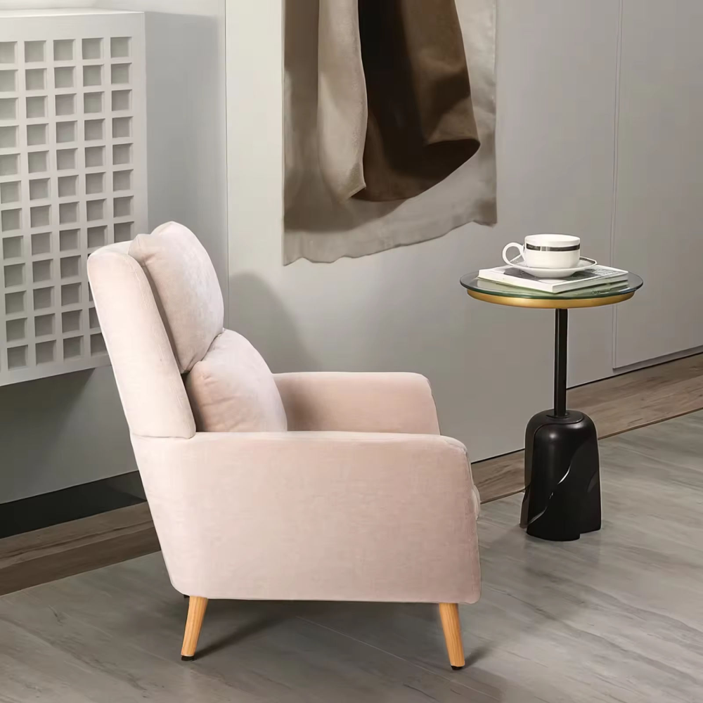 Relaxačné kreslo, béžová, DEMIR