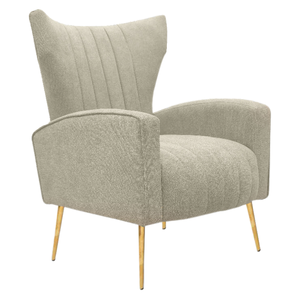 Relaxační křeslo, béžová, BARET