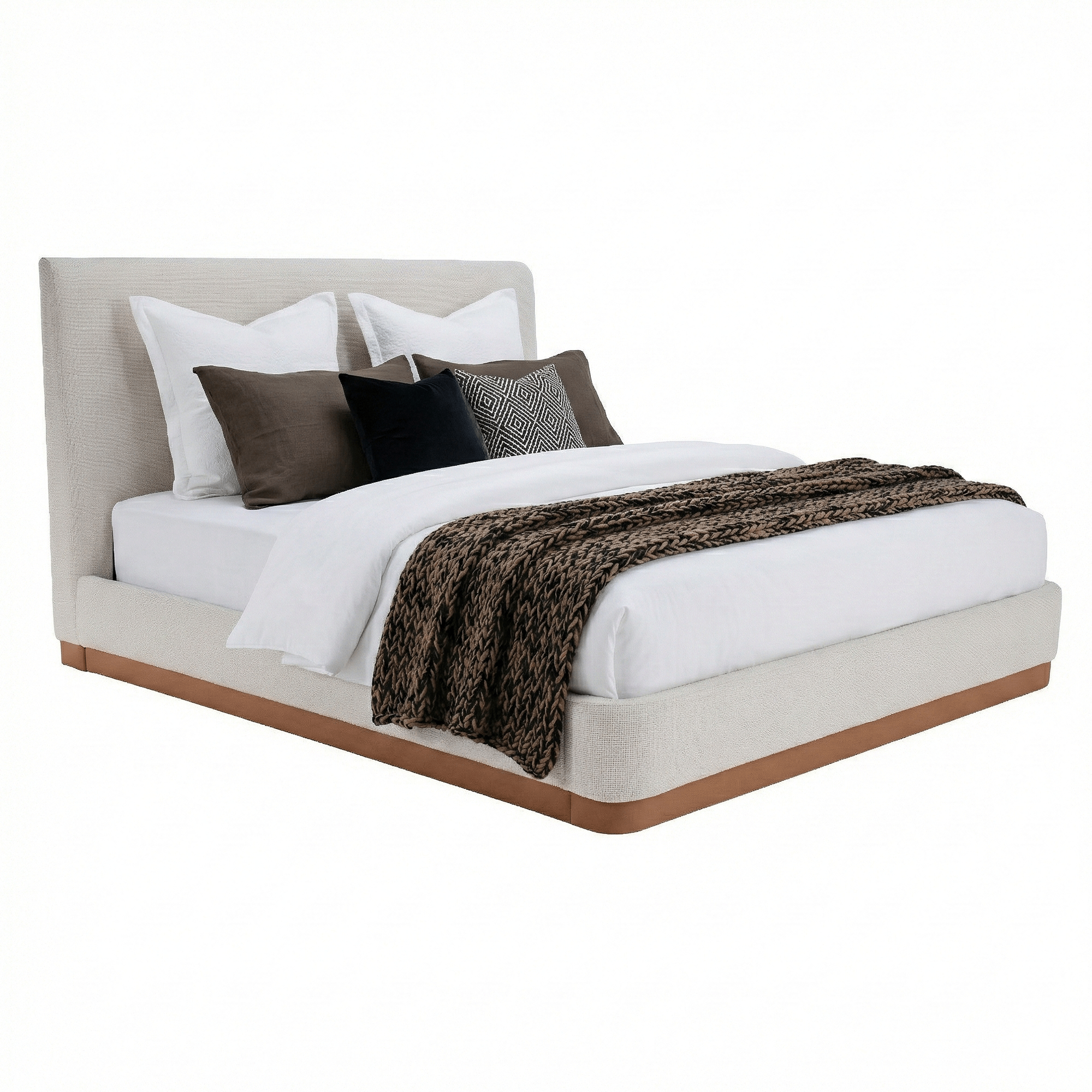 Posteľ s roštom, 180x200, biela, SELINA