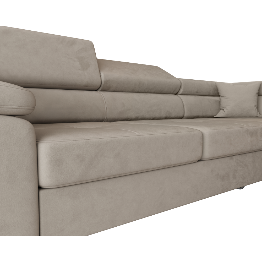 Rohová sedacia súprava, béžová, pravá, ANTON ROH