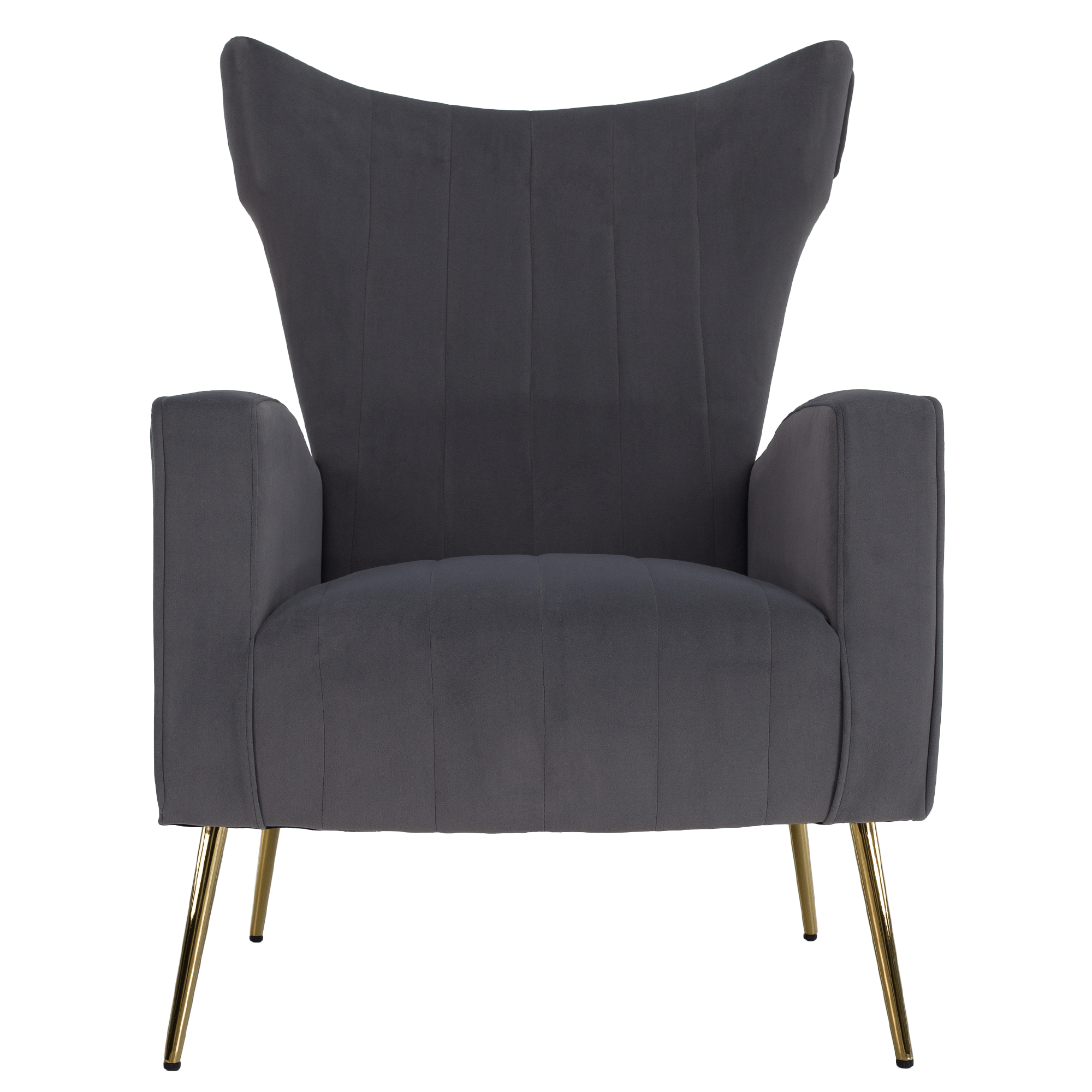 Relaxačné kreslo, sivá Velvet látka, BARET