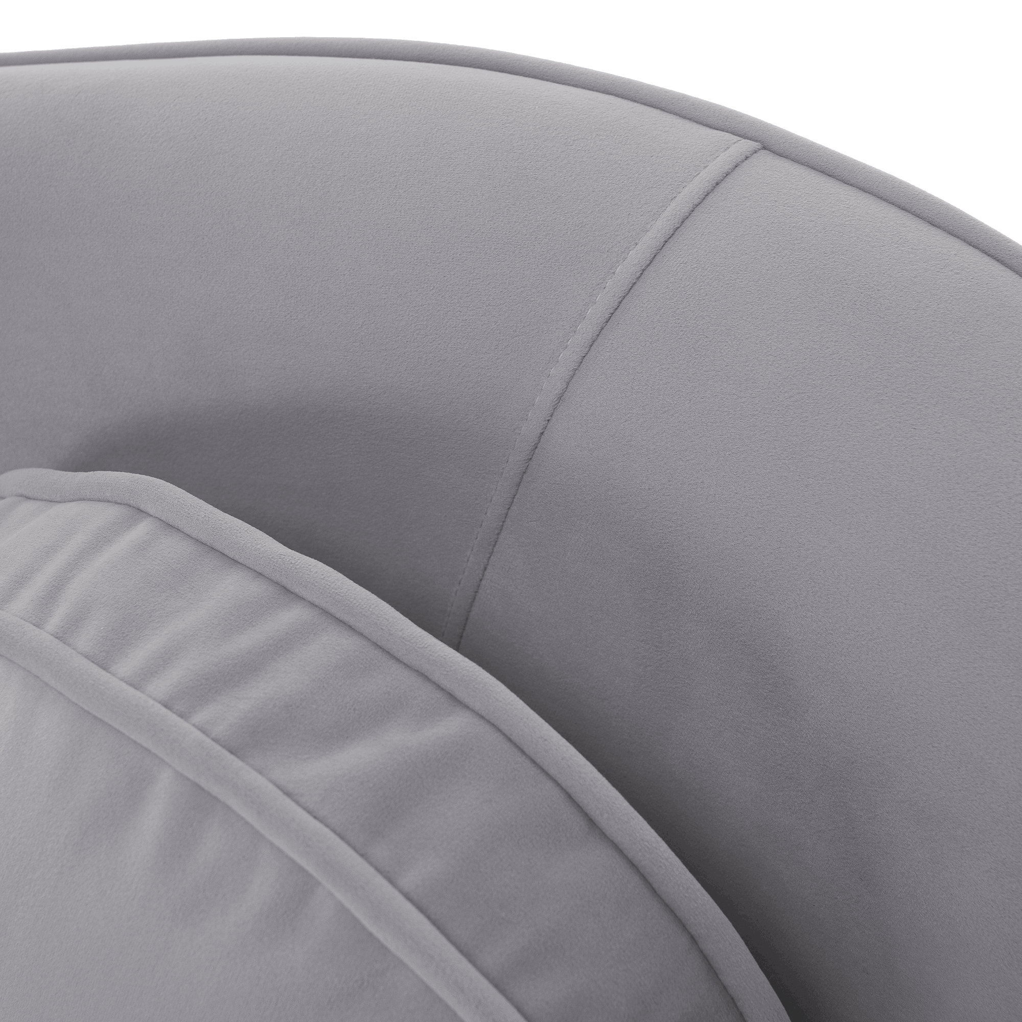 Dizajnový 3-sed, sivá Velvet látka/gold chróm zlatá, EZIO TYP 3