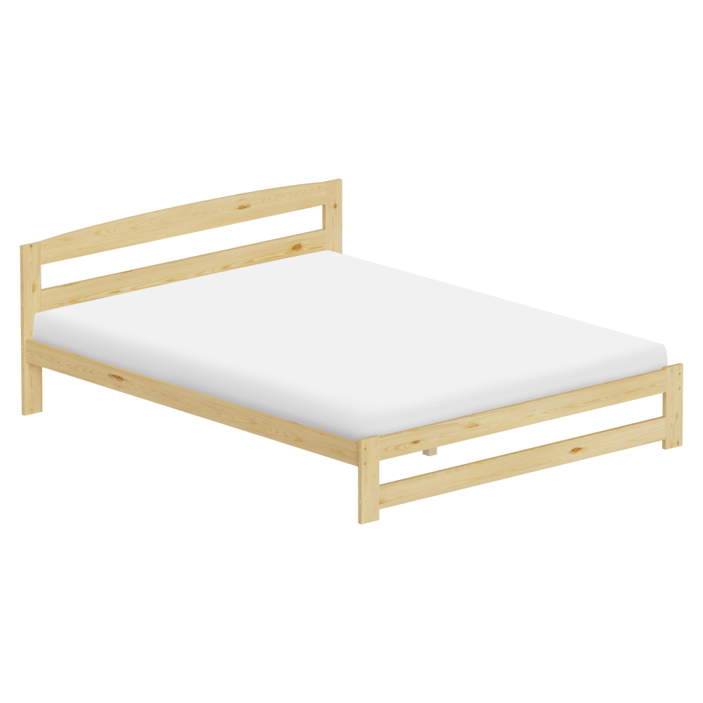 Posteľ s roštom, prírodná, 160x200, AZRA