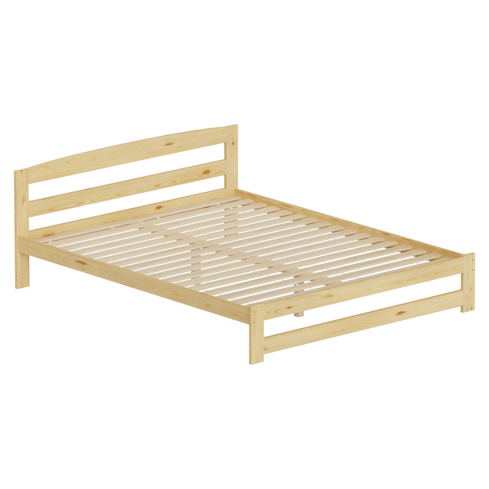 Posteľ s roštom, prírodná, 160x200, AZRA