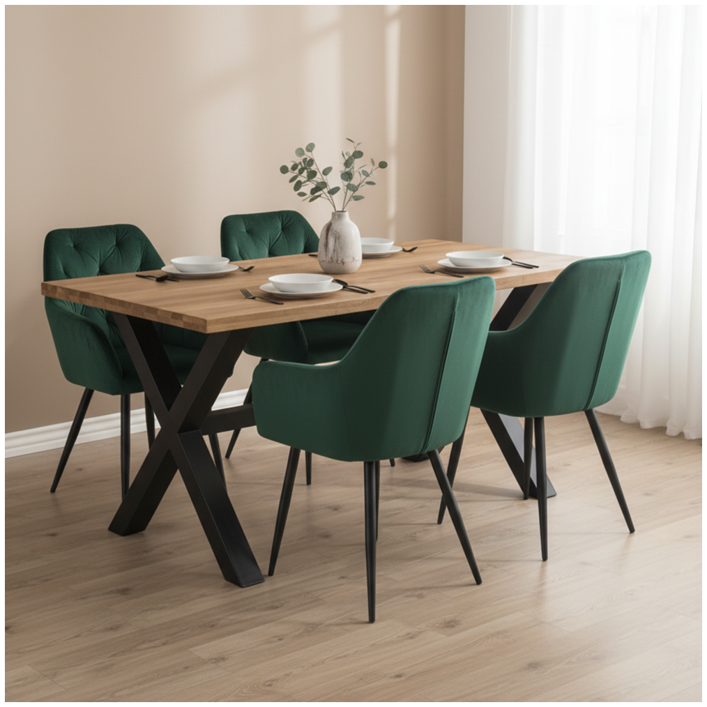 Dizajnové kreslo, tmavozelená Velvet látka, VERIO NEW