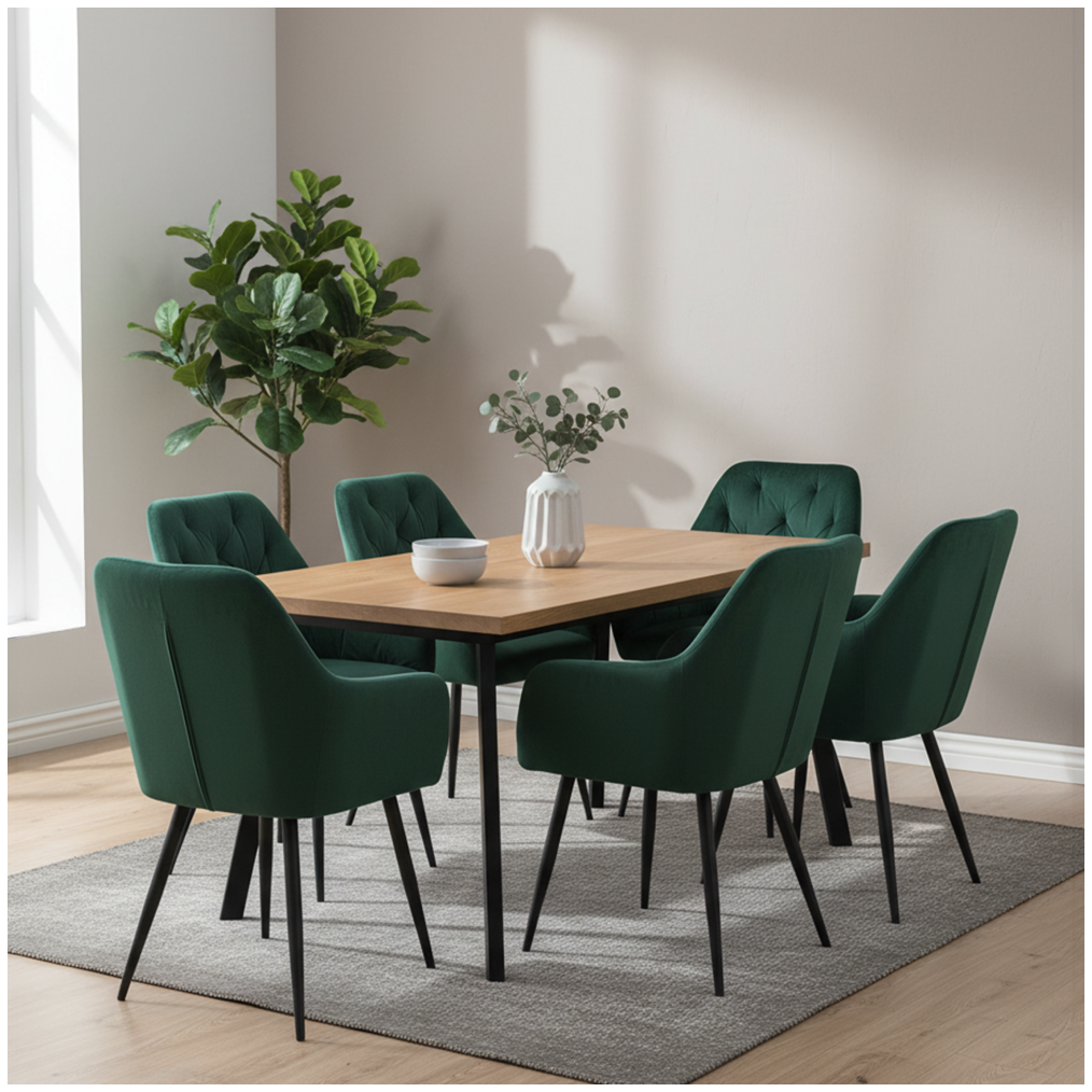 Dizajnové kreslo, tmavozelená Velvet látka, VERIO NEW