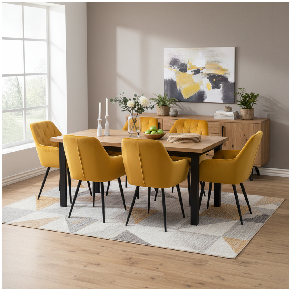 Dizajnové kreslo, žltá Velvet látka, VERIO NEW