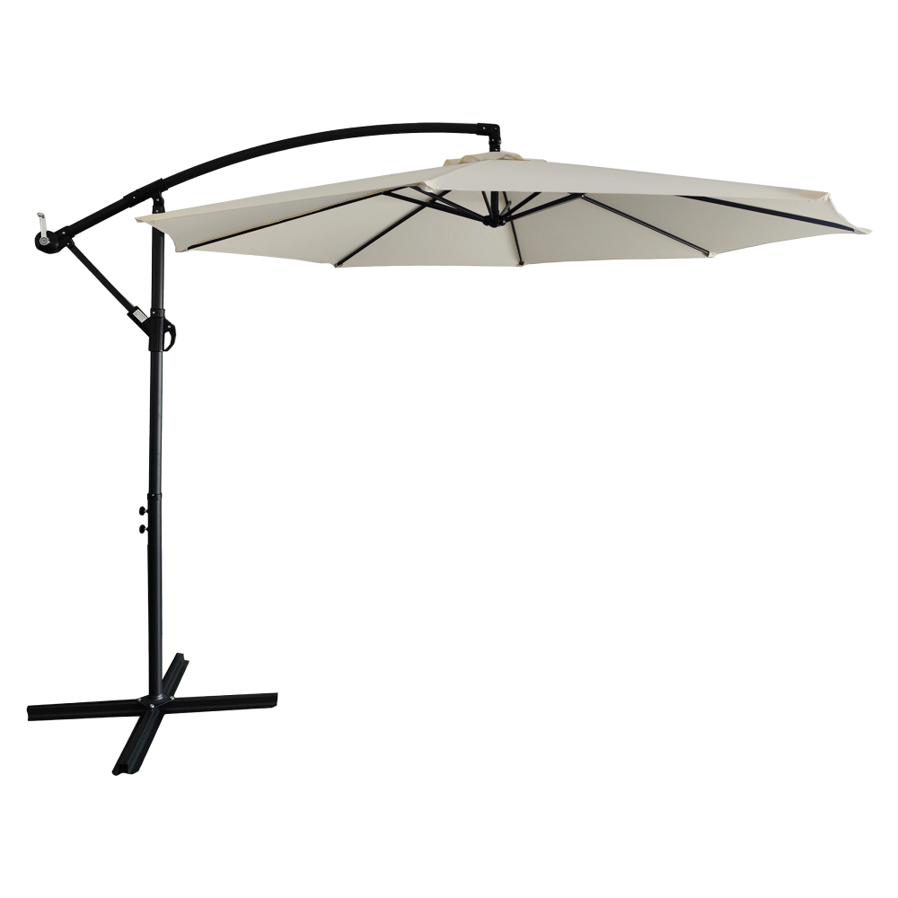 Zahradní slunečník, béžová, 3,5 m, LUKAN