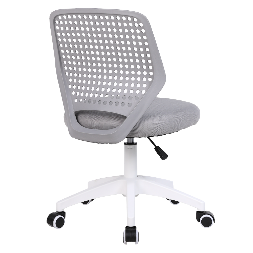 Otočná stolička, sivá/biela, SATOZ